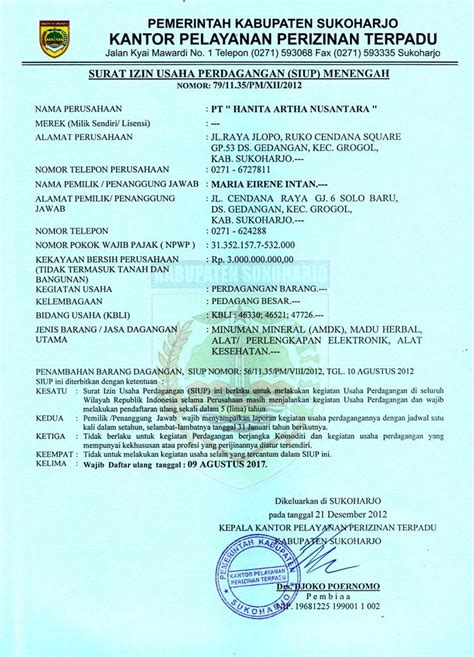 Detail Contoh Surat Izin Usaha Industri Iui Koleksi Nomer 12