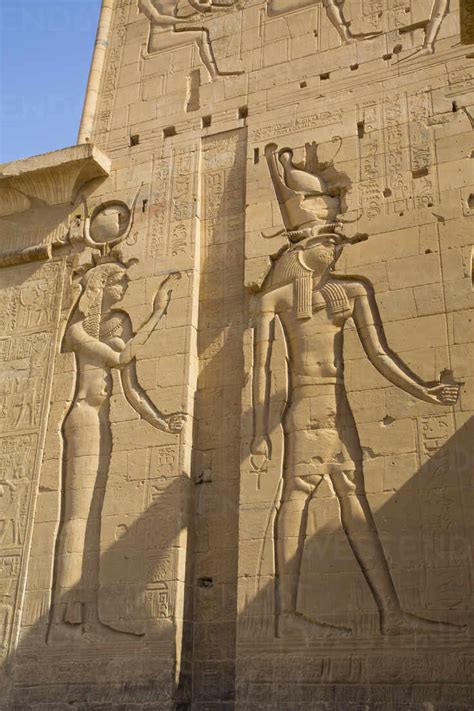 Der Erste Pylon Tempel Der Isis Unesco Weltkulturerbe Insel Philae