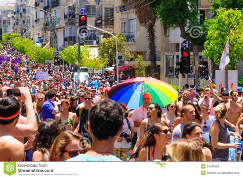 Tel Aviv Pride Parade 2015 Editorial Stock Image Image Of Lesbian 55480954