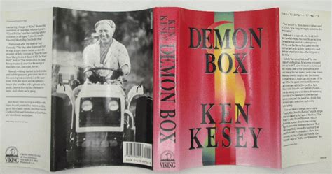 Demon Box Ken Kesey 1st Ed Artistically Signed By Kesey Ken Very