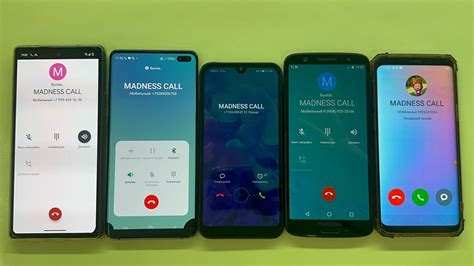 Incoming Call Five Phones Top Model Samsung S10 Pixel 6pro Galaxy