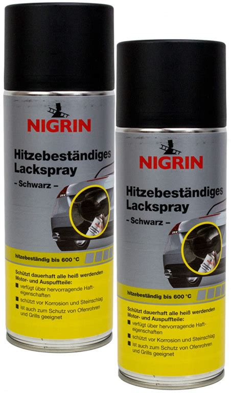 Set Buc Nigrin Spray Vopsea Rezistent Termic Negru C Ml