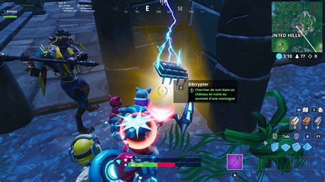 Fortnite Puce D Cryptage Chercher De Nuit Dans Un Ch Teau En