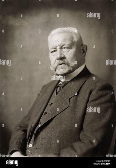 PAUL Von HINDENBURG N 1847 1934 German General And Politician