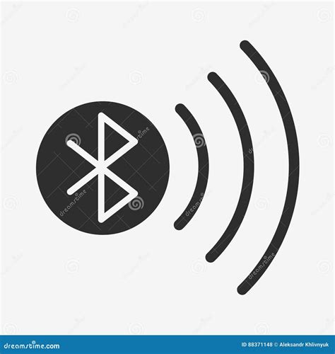 Icono Del Vector De Bluetooth Foto De Archivo Editorial Ilustraci N