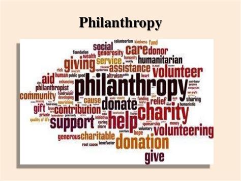 Philanthropy