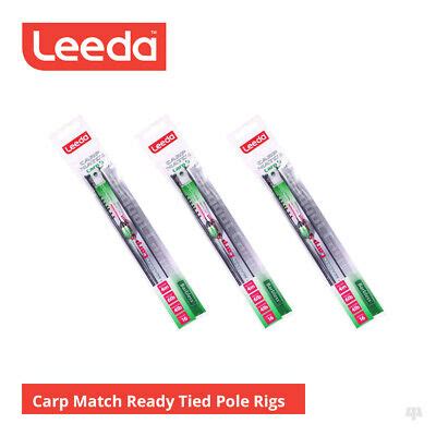 Leeda Carp Match Ready Tied Pole Rigs Bream Barbel Tench Coarse