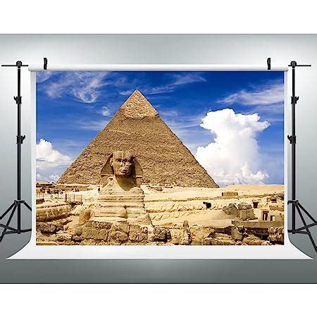 Amazon Lylycty Egyptian Backdrop X Ft Desert Blue Sky Pyramids