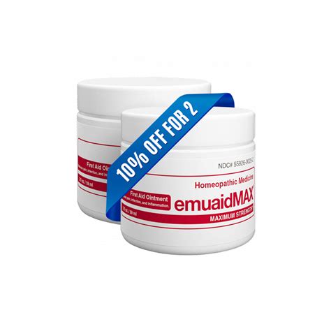 Emuaidmax® First Aid Ointment 2oz 2 Jar Bundle Emuaid® Reviews On