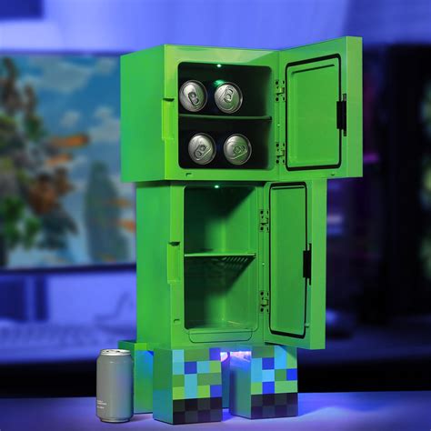 Minecraft | Charged Creeper 8.0L 25' Cooler/Mini Fridge | Multi Format And Universal ...