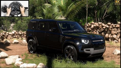 Land Rover Defender Forza Horizon Thrustmaster Gameplay Youtube