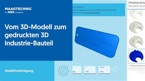 Vom 3D Modell Zum Gedruckten 3D Industrie Bauteil YouTube