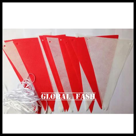 Jual Bendera Segitiga Kain Merah Putih Bendera Kain Merah Putih Hut