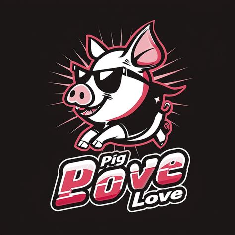 Dynamic And Attractive Design With The Pig Logo Premium Ai Generated