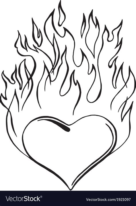 How To Draw A Flaming Heart - Religionisland Doralutz