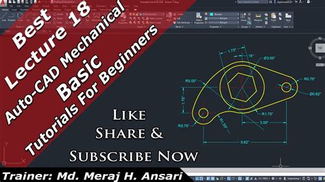 AutoCAD Mechanical Tutorial For Beginner AutoCAD Tutorial For