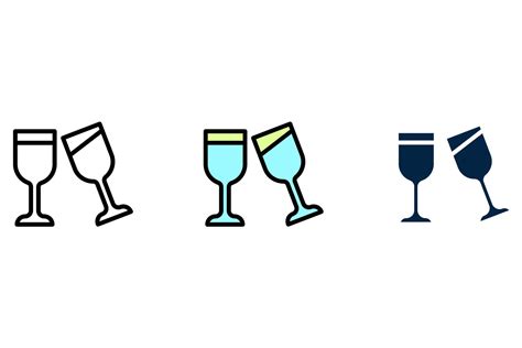 Wine Glass Concept Line Icon Simple Element Illustration Wine Glass Concept Outline Symbol