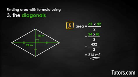 How to Find the Area of a Rhombus (Formula & Video)