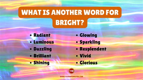 What Is Another Word For Bright Sentences Antonyms And Synonyms For Bright Your Info Master