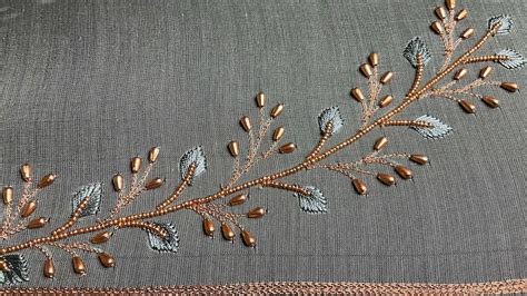 Simple And Easy Aari Embroidery Youtube