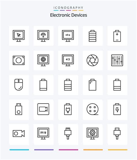 Creative Devices Paquete De Iconos De Contorno Como Mostrar Tv