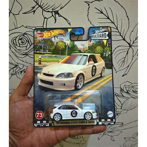 Jual Hot Wheels Boulevard Honda Civic Type R EK Japan Sticker Shopee Indonesia