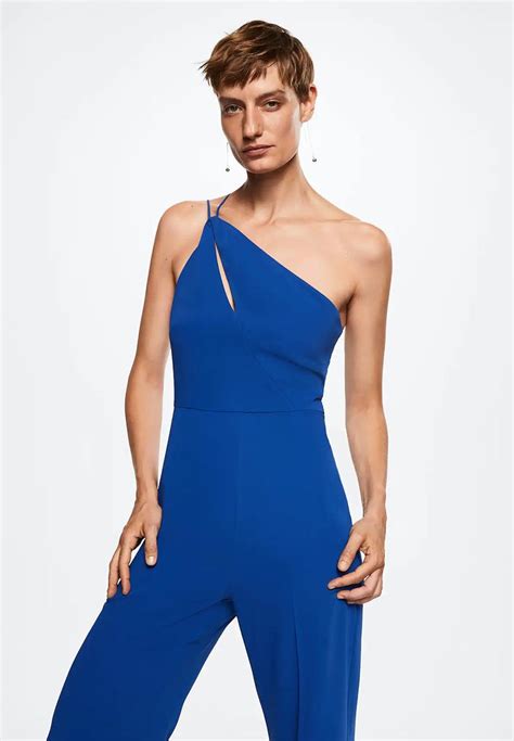 One Piece Suit Jaca Mid Blue MANGO Jumpsuits Playsuits