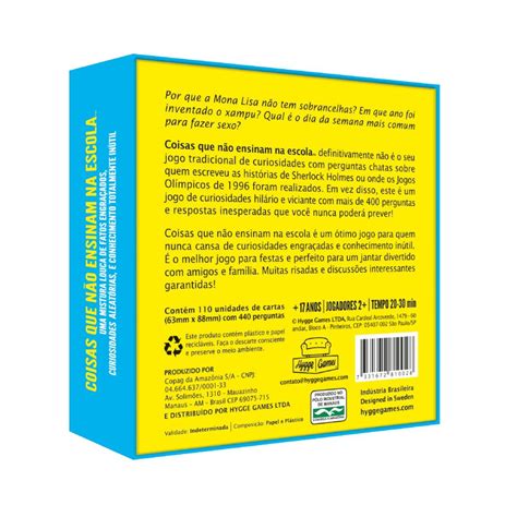 Jogo Coisas Que Não Ensinam na Escola