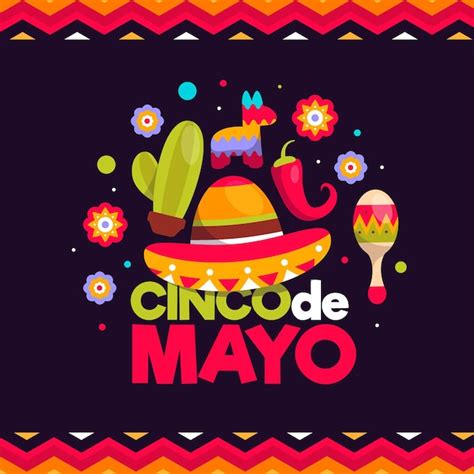 Premium Vector Flat Cinco De Mayo Illustration