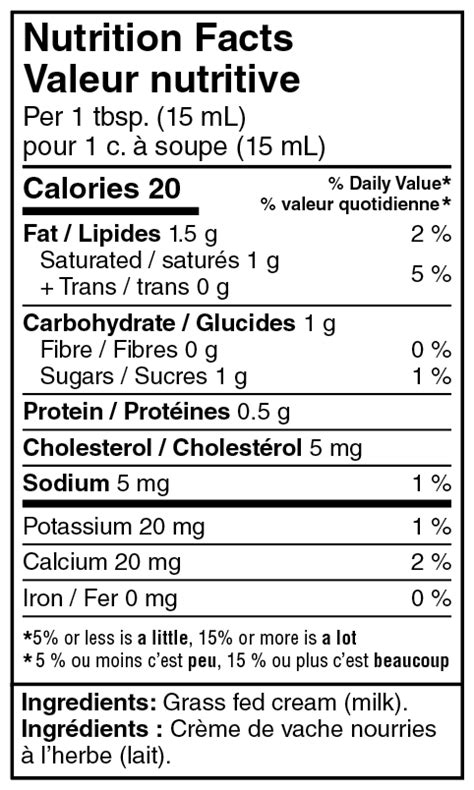 Half & half nutrition facts - sopsy