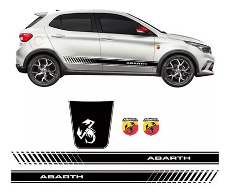 Adesivos Fiat Argo Abarth Faixa Lateral Cap E Emblema Arg