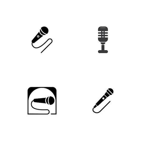 Premium Vector Microphone Icon Vector Design Template