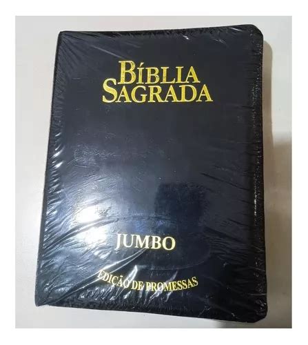 B Blia Sagrada Rc Letra Jumbo Edi O De Promessas Capa Z Per Preta