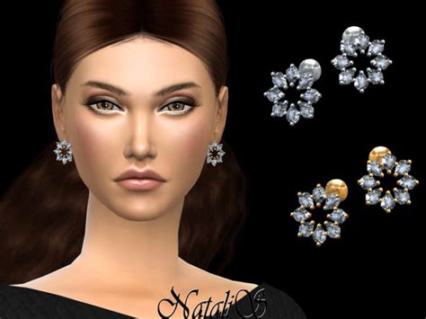 Natalis Winter Star Stud Earrings The Sims Catalog