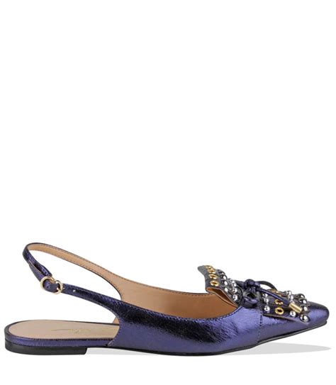 Sapatilha Slingback Luiza Barcelos Azul Acquarela Shop