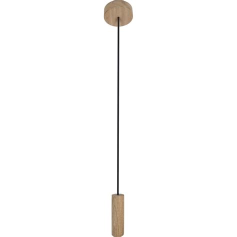 MADERA 1 Dąb Czarna GU10 Lampa wisząca Hellux NOXBOX