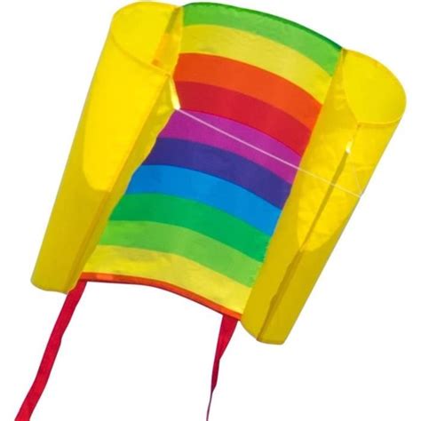 Cim Cerf Volant Monofil Beach Kite Rainbow Pour Enfants Partir De