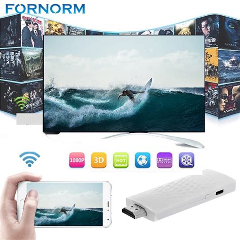 FORNORM Wireless Display Adapter TV Stick Laptop HD Screen AllShare Media Streamer HDMI Screen ...