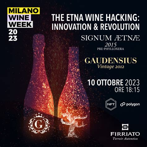 Firriato Alla Sesta Edizione Della Milano Wine Week Firriato Winery