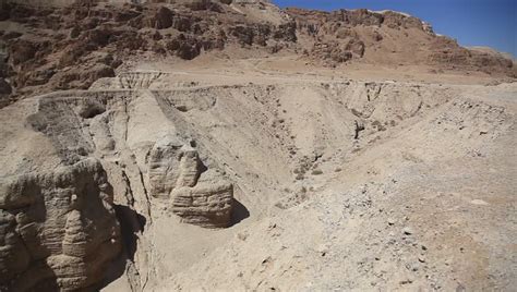 Qumran Caves Where Dead Sea Scrolls Were Found Stock Footage Video 2844925 - Shutterstock