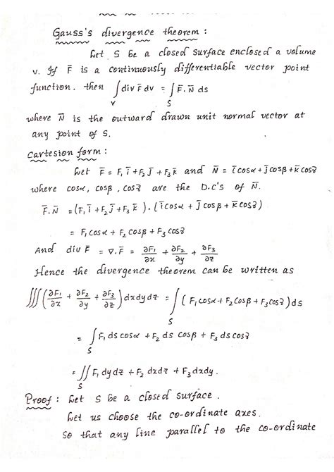 Solution Gauss S Divergence Theorem Solved Problems Practice Exam