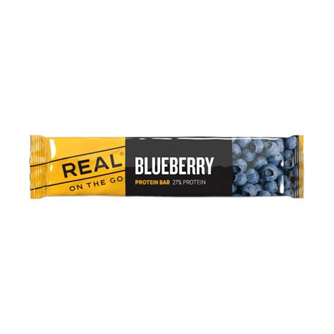 Real On The Go Blueberry Protein Bar Drytech