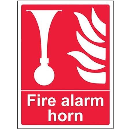 FSSS Ltd IN CASE OF FIRE USE THE AIR HORN SIGN AIR HORN BRACKET