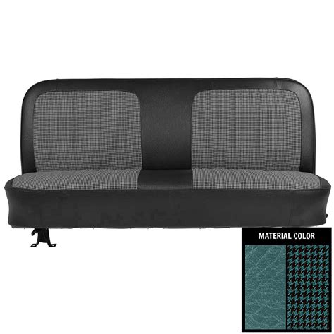 Pui Interiors 1971 1972 Chevrolet Truck Blue Bright Blue Houndstooth Front Bench Seat Cover