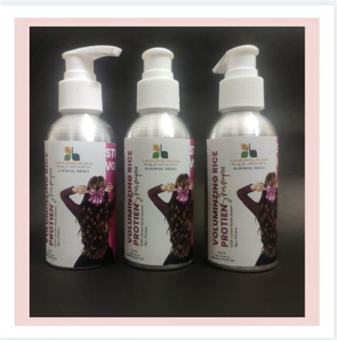 Rice protein shampoo