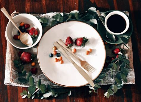 Getting My Daily Dose Of Vitamins High Angle Shot Of A Neatly Organised Tray With Coffee