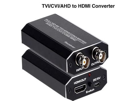 AHD To HDMI Converter LUOM TVI To HDMI Converter 4 In 1 Composite CVBS