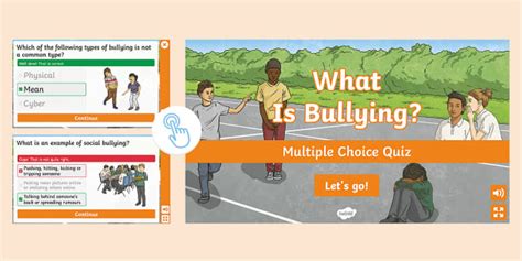 What Is Bullying Interactive Quiz Professor Feito