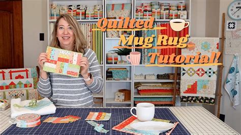 Quick Quilted Mug Rug Tutorial | Mug rug tutorial, Mug rug, Mug rug ...