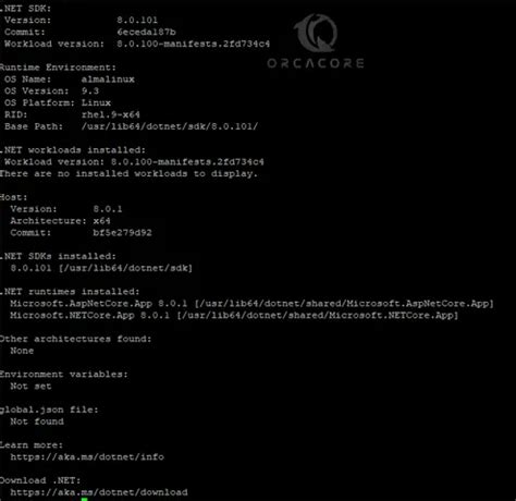 Easy Steps To Install Dotnet Core On AlmaLinux 9 OrcaCore